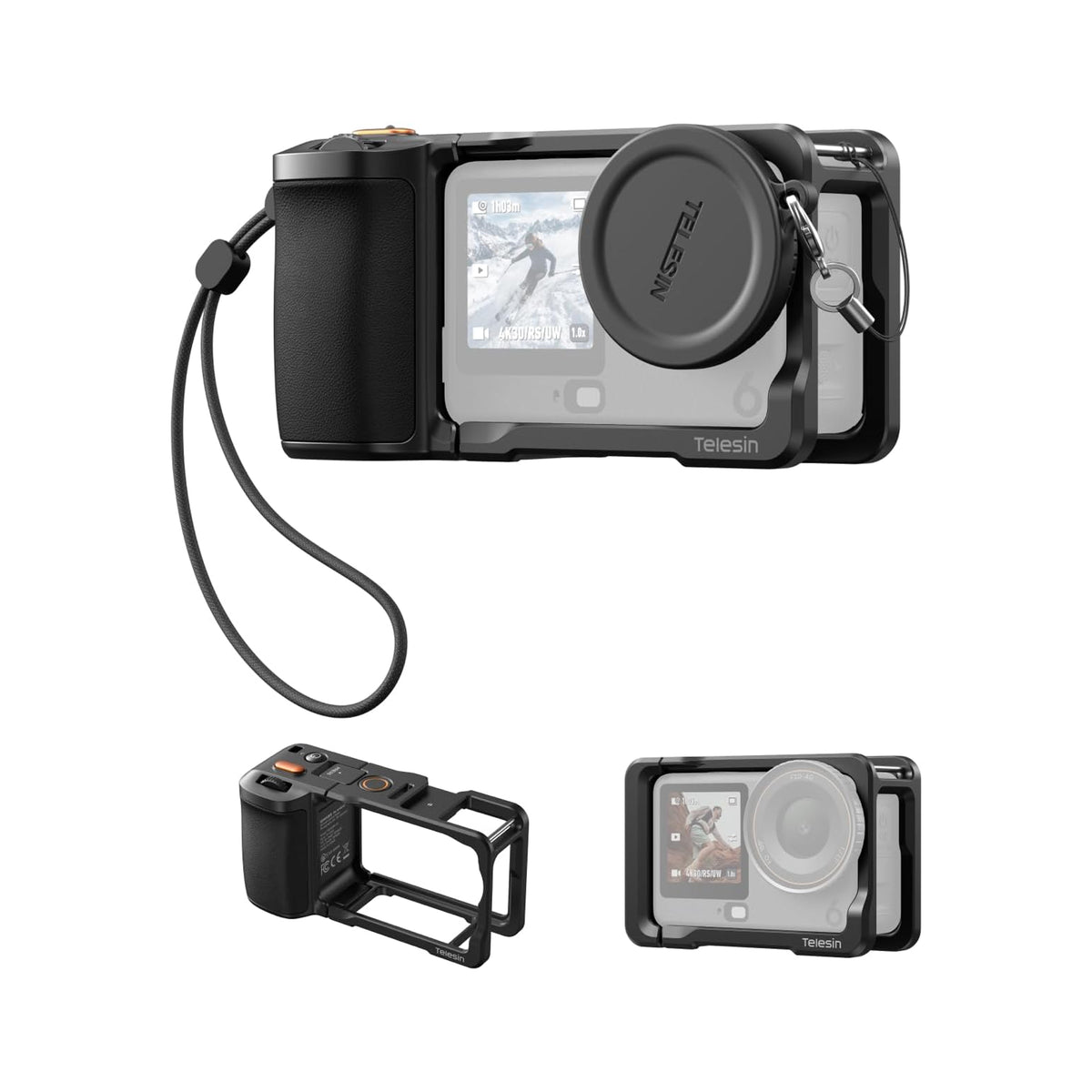 TELESIN Bluetooth Remote Grip Kit for DJI Osmo Action 6 — S6-FMS-39-TDJ