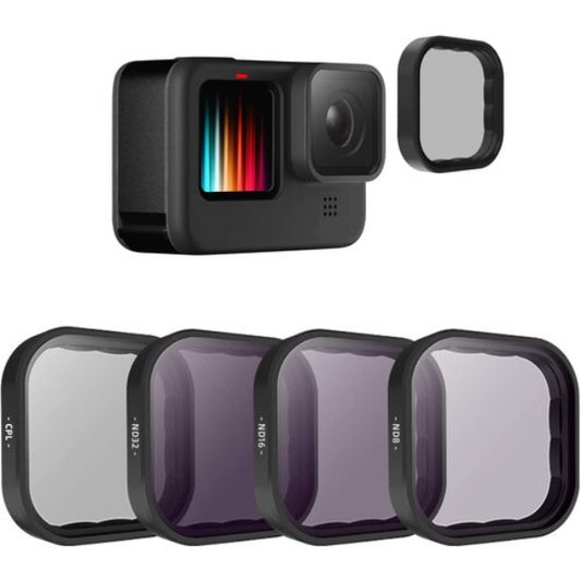 TELESIN CPL+ND8/16/32 4-PACK FILTER KIT GOPRO 11/10/9(GP-FLT-903)