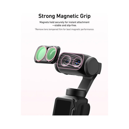 TELESIN CPL + VND 2-32 + 1/4 Black Mist Filters for Insta360 Luna Ultra-S5-FLT-85-TIS