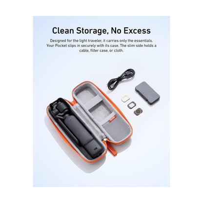 TELESIN DisAdv Carrying Case for DJI Osmo Pocket 4/3, Xtra Muse & Insta360 Luna Ultra (Silver) — S6-PRC-26SR-TDJ