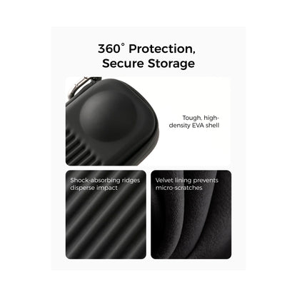 TELESIN DisAdv Case for Insta360 X5/X4/X4 Air (Black) — S6-PRC-30BK-TIS