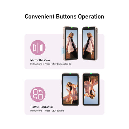 TELESIN Magnetic Smartphone Selfie/Vlogging Screen-P5-RMT-07