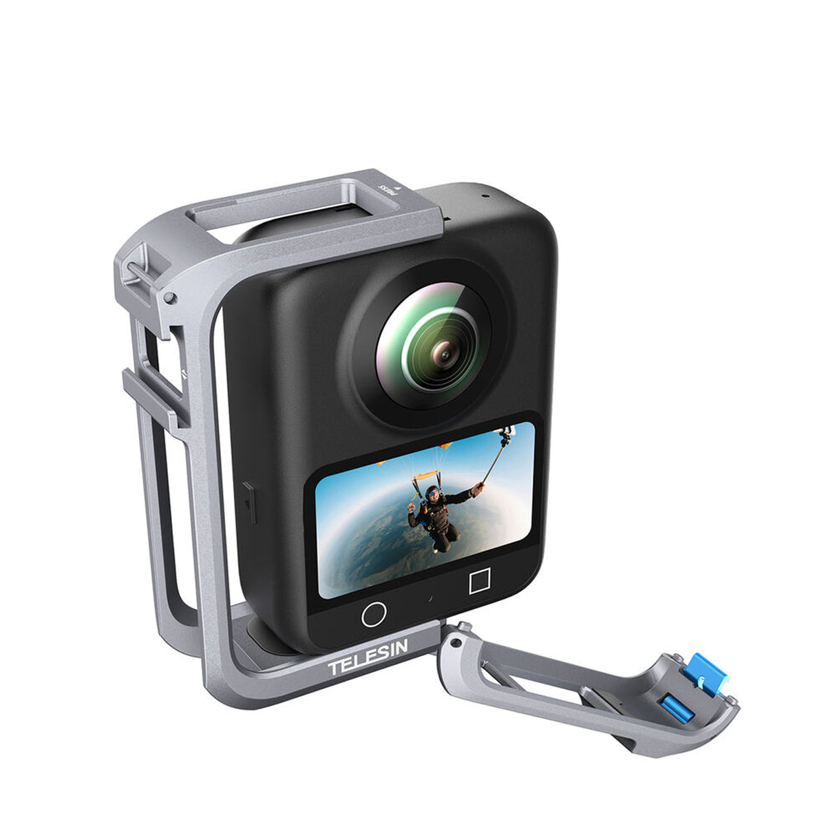 TELESIN Metal Cage with Lens Cover for DJI Osmo 360 — S6-FMS-30-TDJ