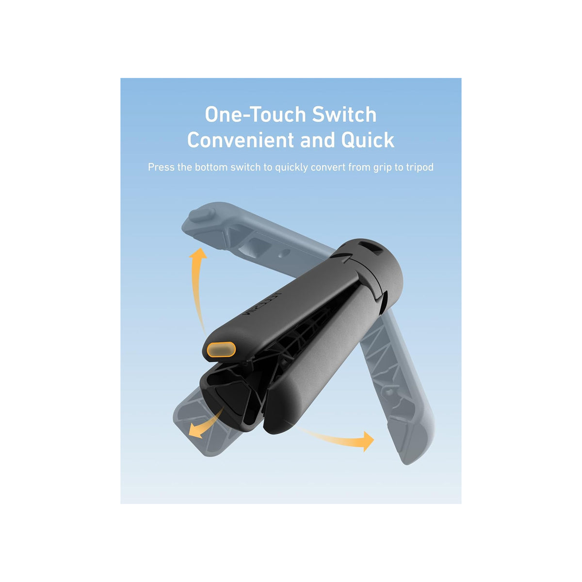 TELESIN Mini Portable Tripod & Grip 2-in-1 for DJI Osmo Pocket 3/4-S3-EAK-06