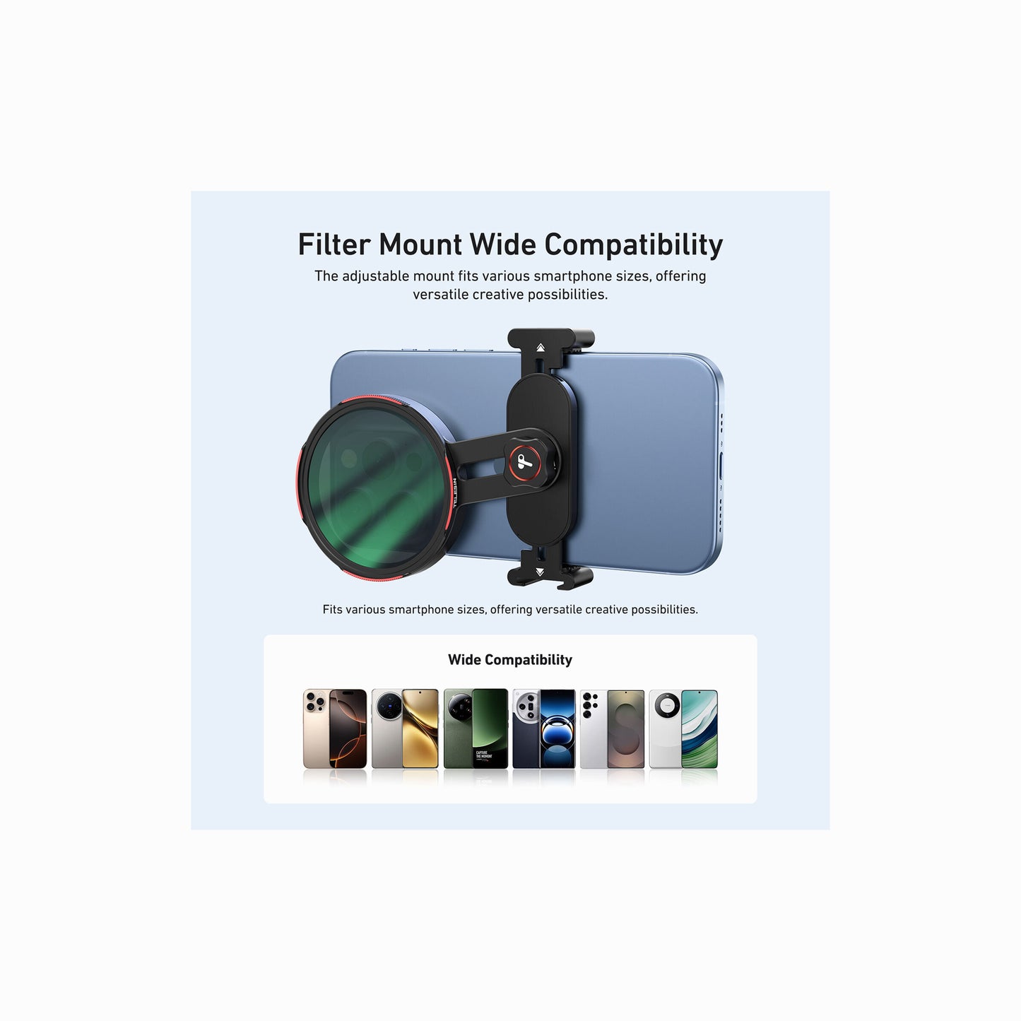 TELESIN Mobile Phone Filter Holder (67mm)