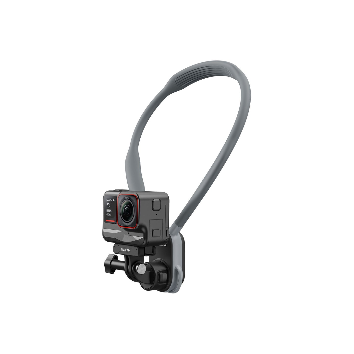 TELESIN Neck Holder Mount 2.0 for Action Cameras – Max Version (S2-HNB-004)
