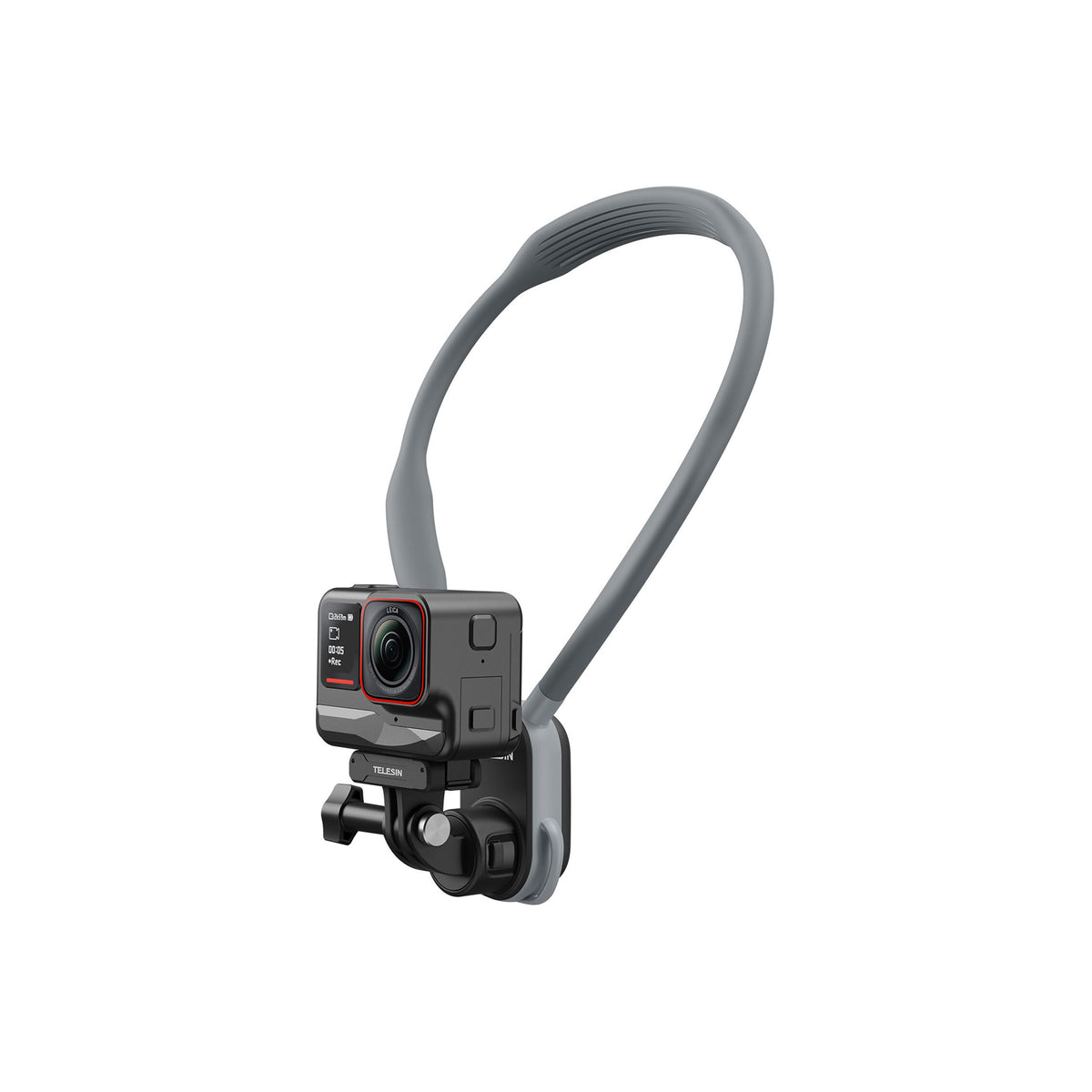 TELESIN Neck Holder Mount 2.0 for Action Cameras – Max Version (S2-HNB-004)