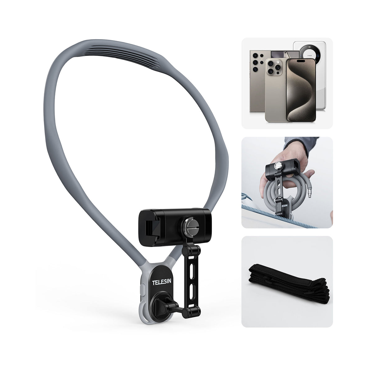 TELESIN POV Phone Holder With Neck Strap-S2-HNB-02