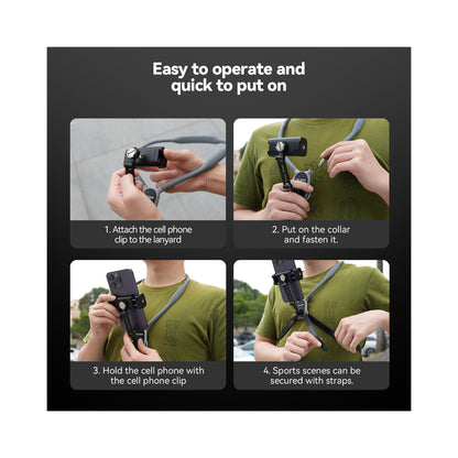 TELESIN POV Phone Holder With Neck Strap-S2-HNB-02