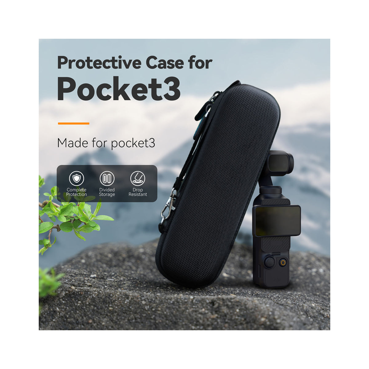 TELESIN Portable Storage Bag for DJI Pocket 4/3 (S6-PRC-02-TDJ)