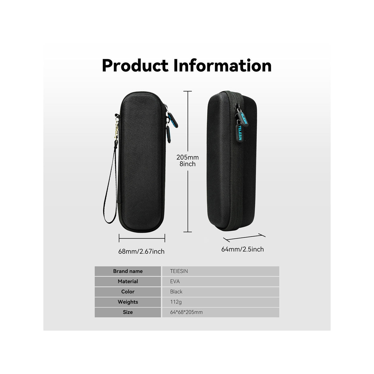 TELESIN Portable Storage Bag for DJI Pocket 4/3 (S6-PRC-02-TDJ)