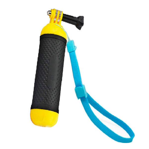 TELESIN Rubber Floaty Bobber Handle for GoPro & Most Action Cameras (Yellow)