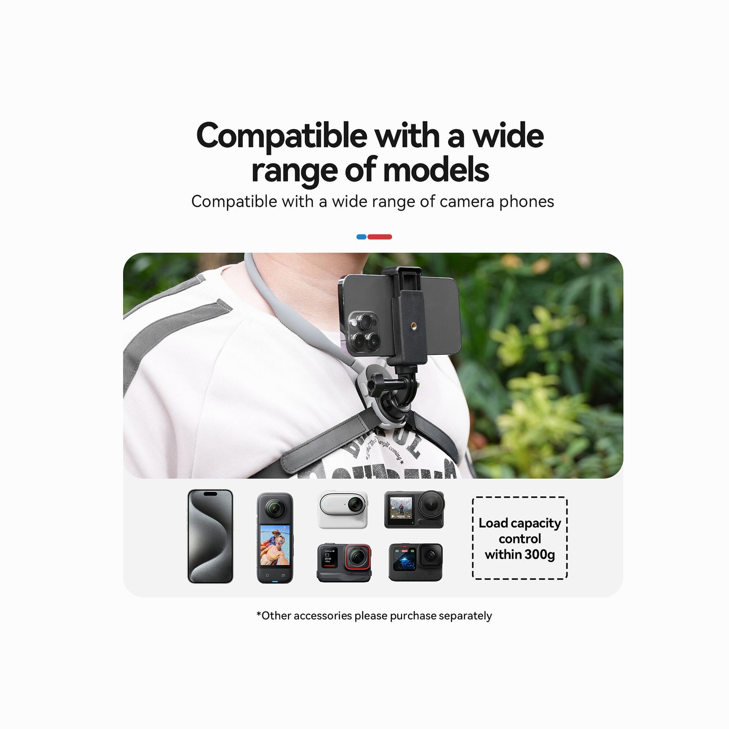 TELESIN Quick Release Neck Mount for Action Cameras (2.0)