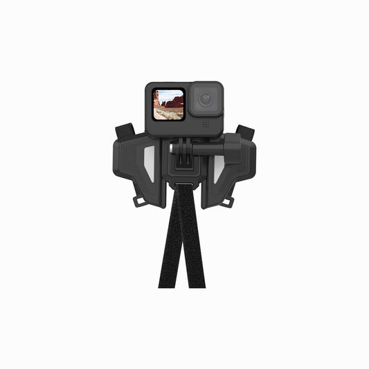 TELESIN Second Generation Motorcycle Helmet Mount Strap Flodable Front (GP-HBM-MT2-YH))