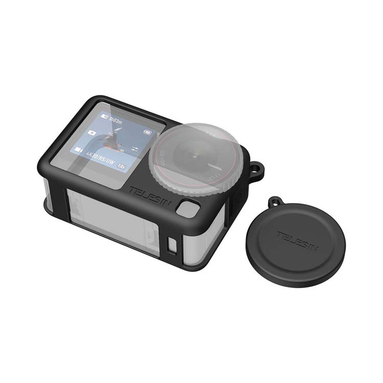 TELESIN Silicone Cover with Lens Cap for DJI Osmo Action 6