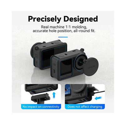 TELESIN Silicone Cover with Lens Cap for DJI Osmo Action 6