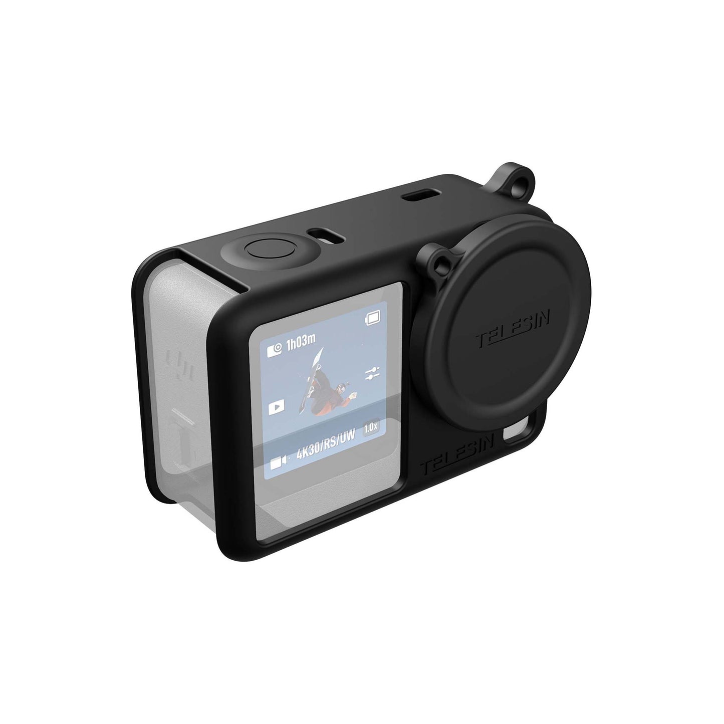 TELESIN Silicone Cover with Lens Cap for DJI Osmo Action 6