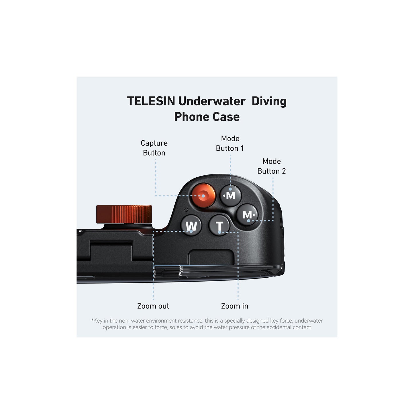 TELESIN Smartphone Diving Case with Remote Control