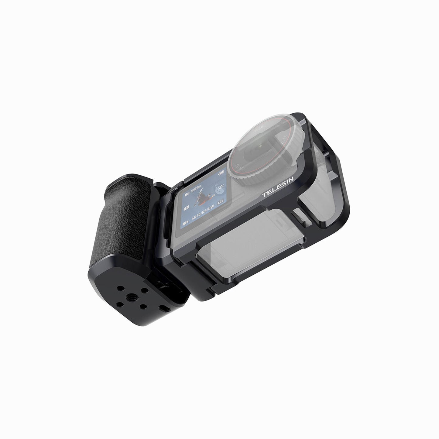 TELESIN Aluminum Street Shot Set for DJI Osmo Action 6 (Black)