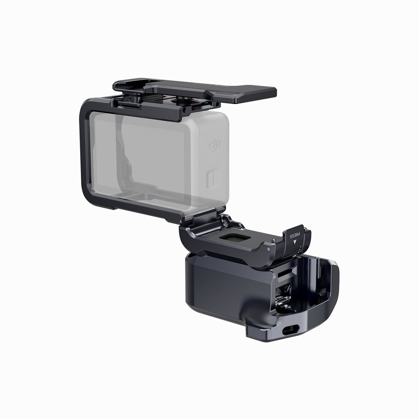 TELESIN Aluminum Street Shot Set for DJI Osmo Action 6 (Black)
