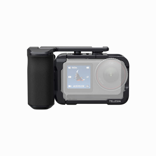 TELESIN Aluminum Street Shot Set for DJI Osmo Action 6 (Black)