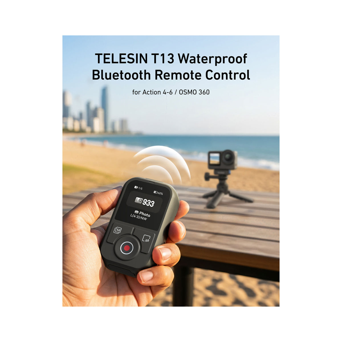 TELESIN T13 Bluetooth Remote Control for Select DJI Osmo Cameras