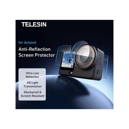 TELESIN Tempered Glass Protective Film Screen Protector for DJI Osmo Action 6-S6-FLM-31-TDJ
