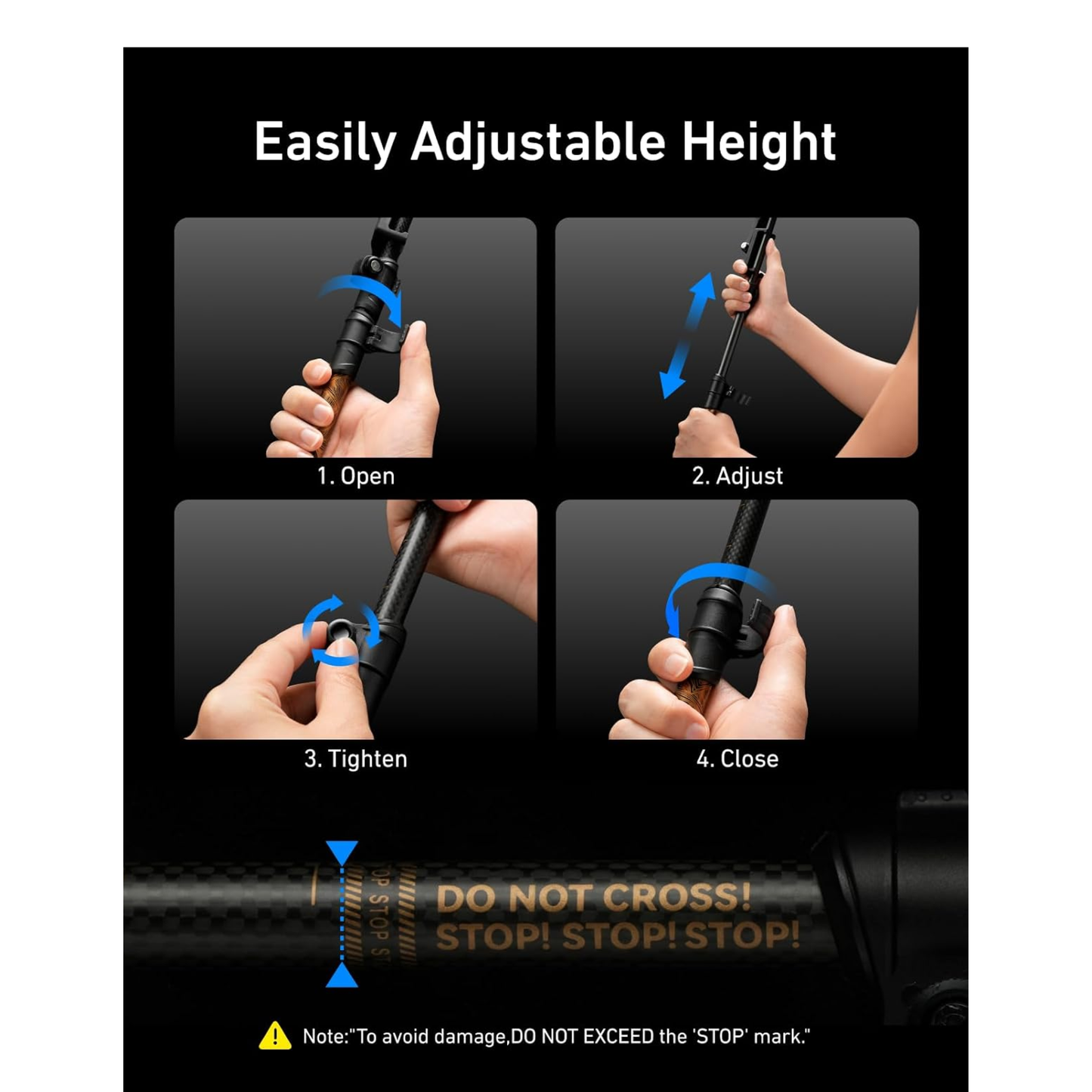 TELESIN TrekShot Selfie Stick-P1-CSS-05