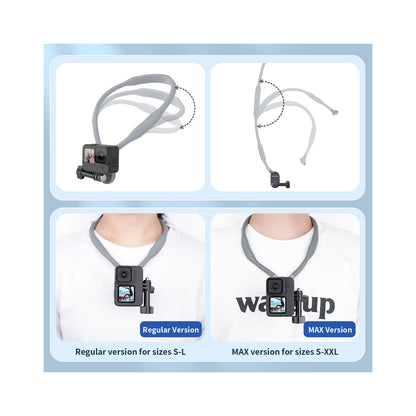 TELESIN U-Hanging Neck Bracket for Action Cameras & Smartphones (Large) — TE-HNB-002