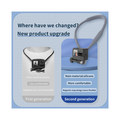 TELESIN U-Hanging Neck Bracket for Action Cameras & Smartphones (Large) — TE-HNB-002