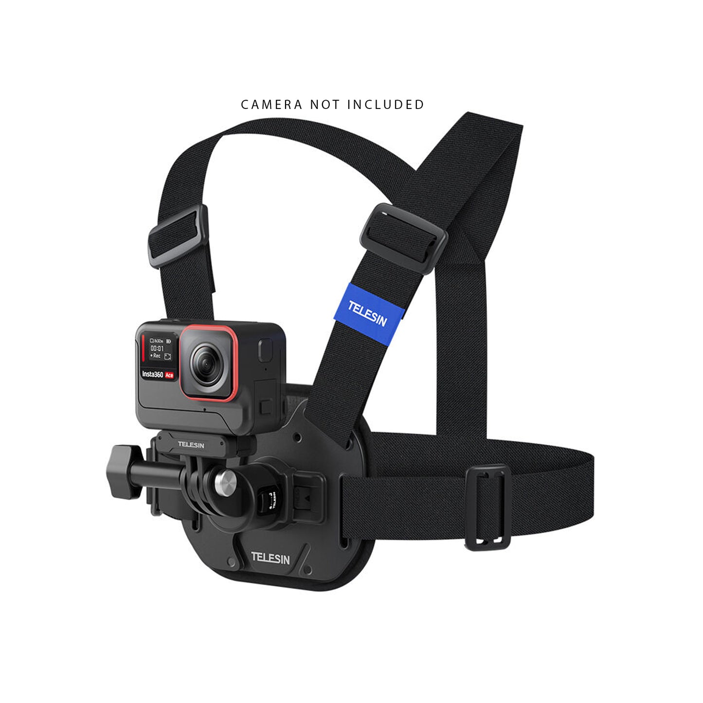 TELESIN Vest Chest Strap with Quick Release for Action Cameras (Black)