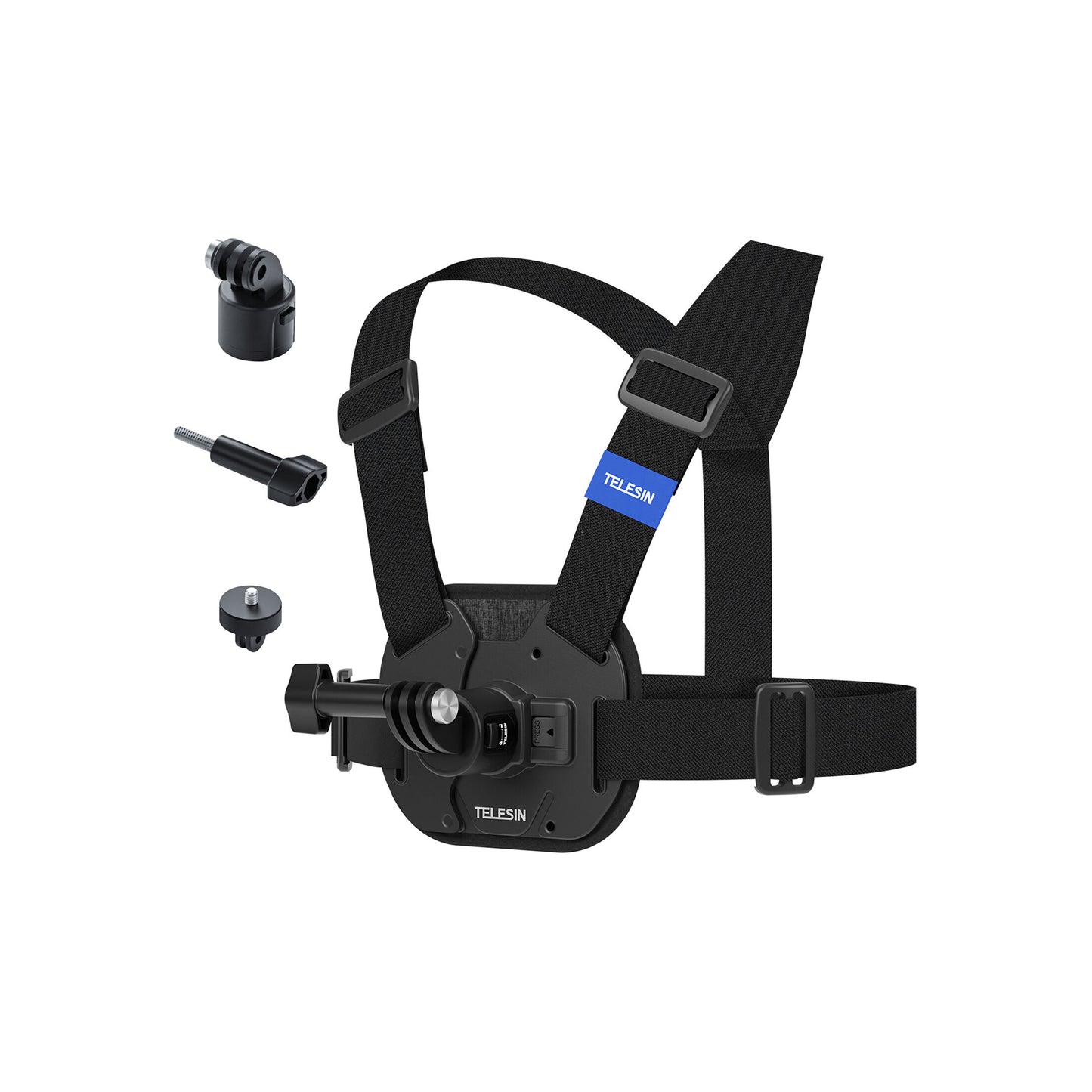 TELESIN Vest Chest Strap with Quick Release for Action Cameras (Black)