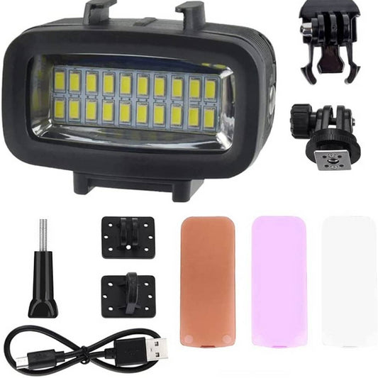 TELESIN WATERPROOF 40M LED LIGHT  FOR GOPRO