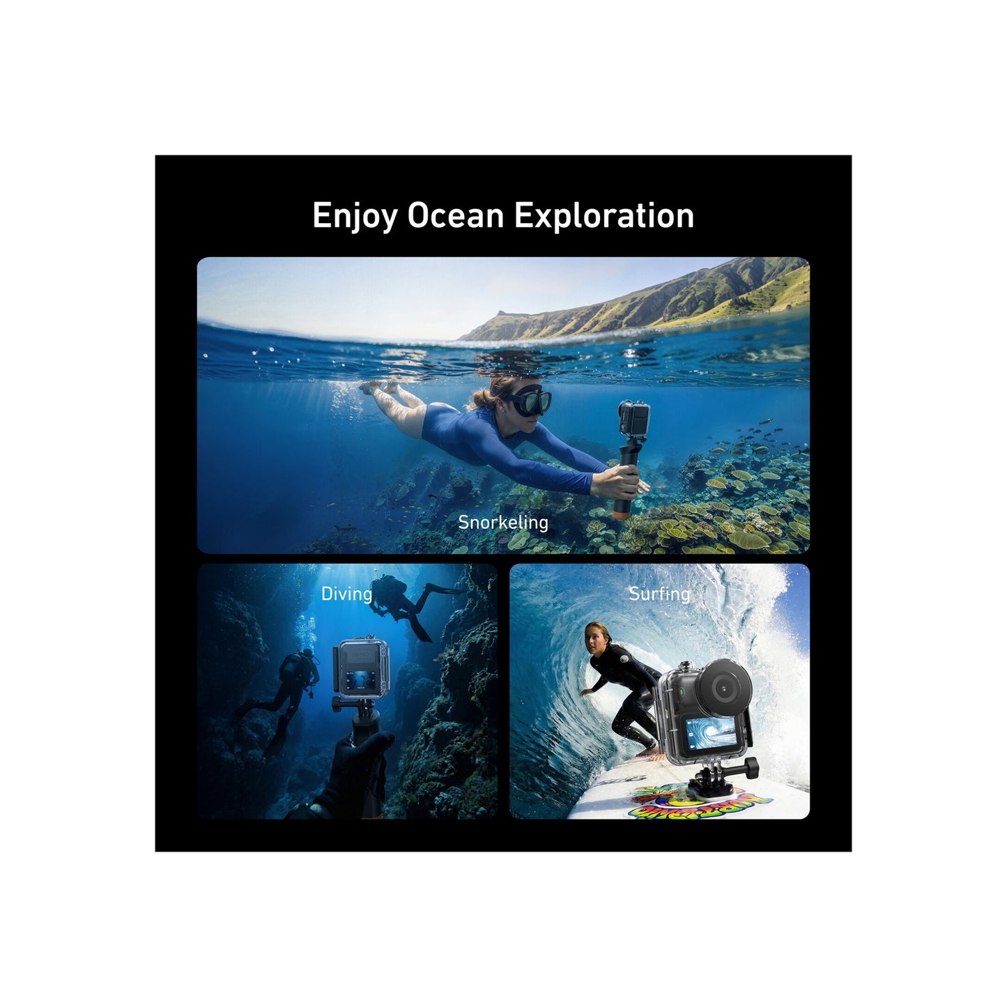 TELESIN Waterproof Dive Case for DJI Osmo Nano