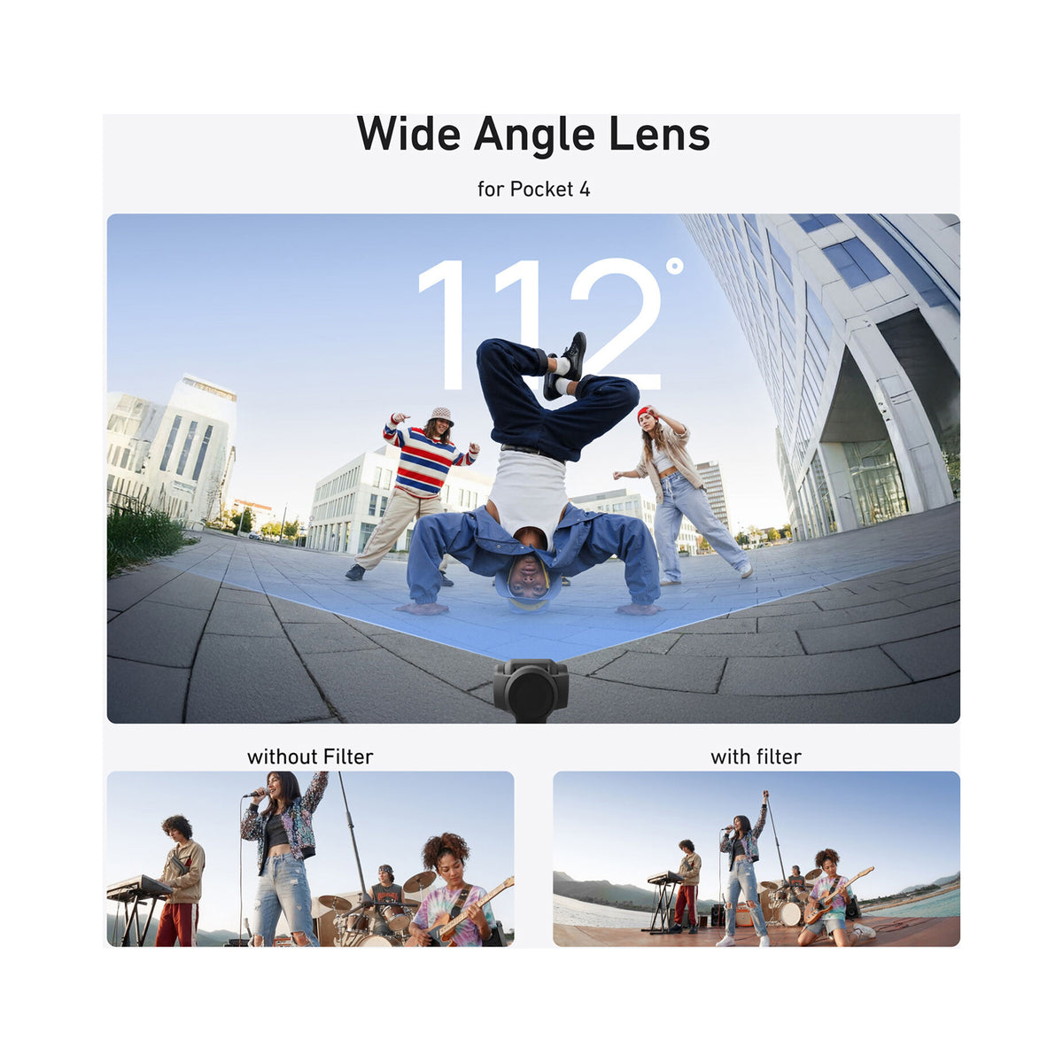 TELESIN Wide-Angle Lens for DJI Osmo Pocket 3 & 4 — S5-FLT-48-TDJ