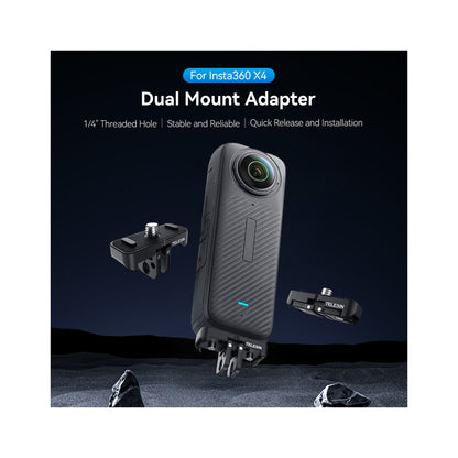 TELESIN DUAL MOUNT ADAPTER FOR INSTA360X4(S7-JBK-05)