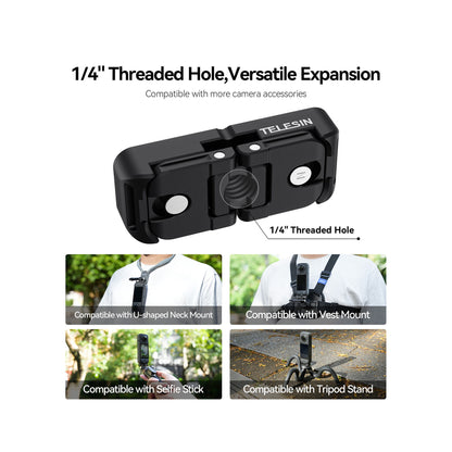 TELESIN DUAL MOUNT ADAPTER FOR INSTA360X4(S7-JBK-05)