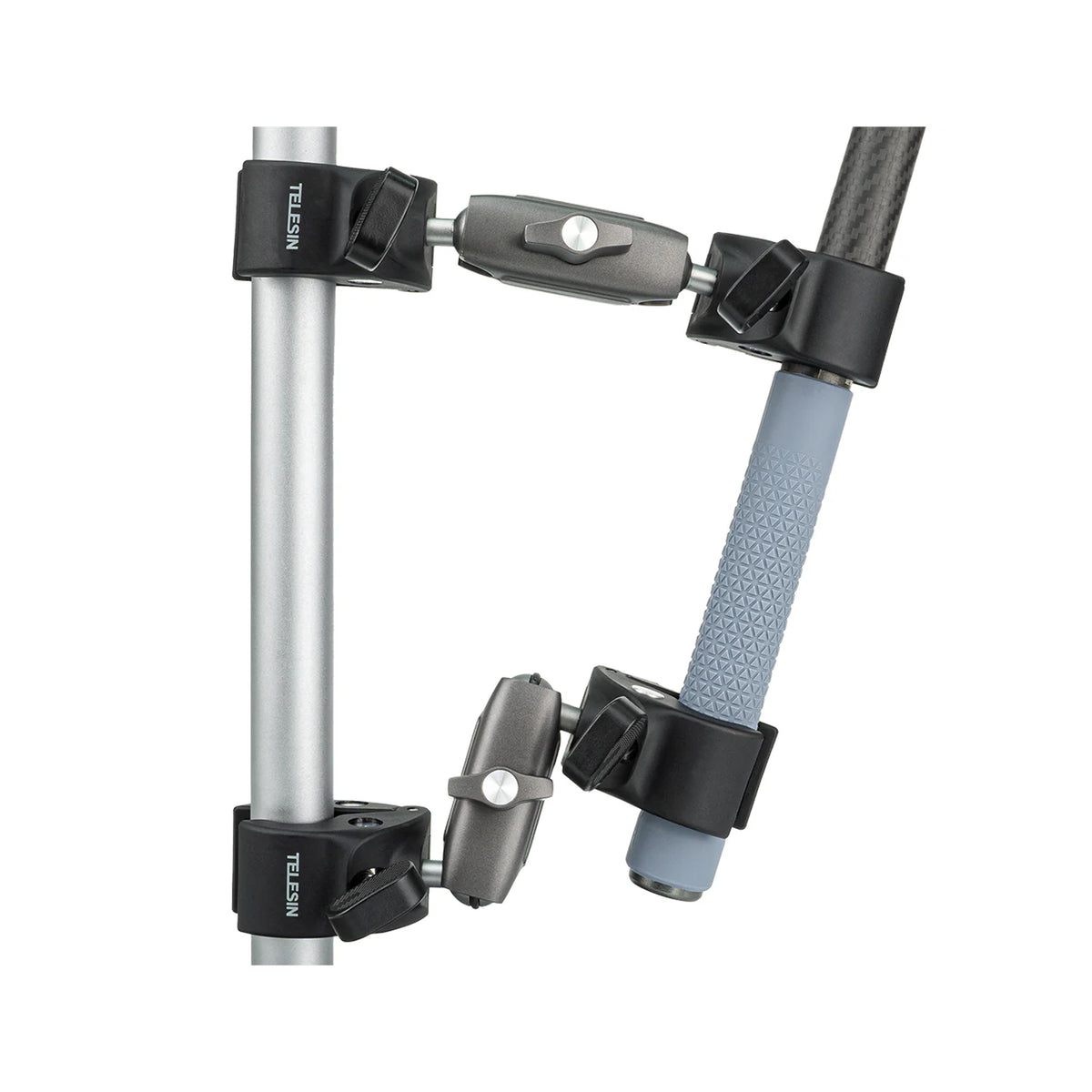 TELESIN Double-headed Crab Clamp Bike/Moto Pipe Clamp (GP-HBM-001-D)