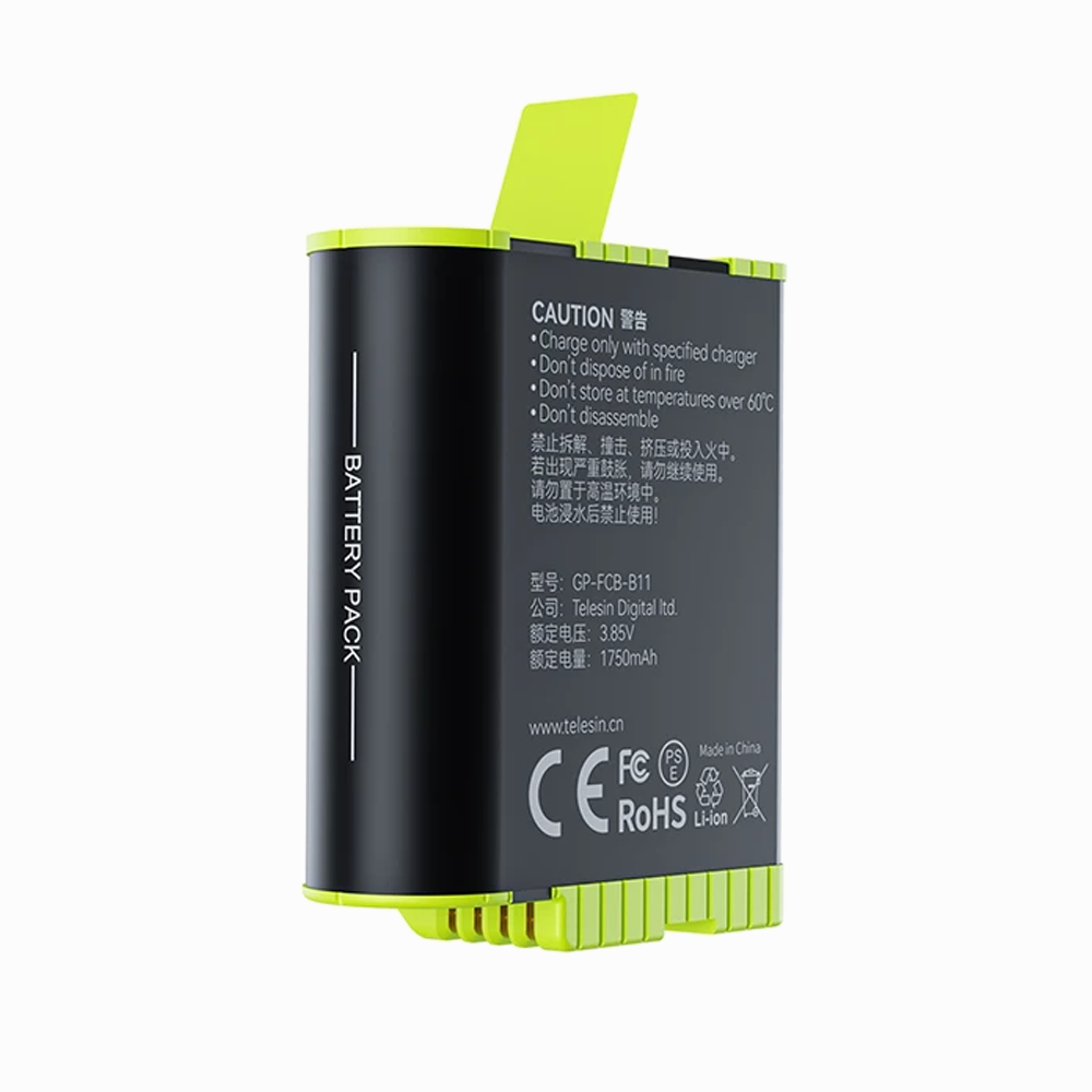 TELESIN FAST CHARGING BATTERY FOR GOPRO 12/11/10/09