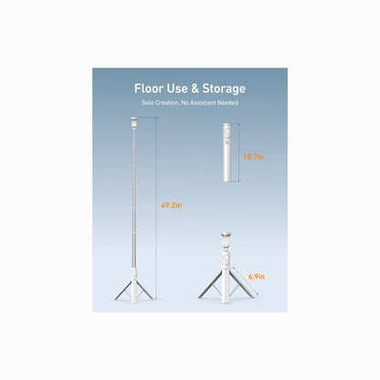 TELESIN 51inch/1.3M Long Selfie Stick Tripod with Remote (PI-TSS-001)