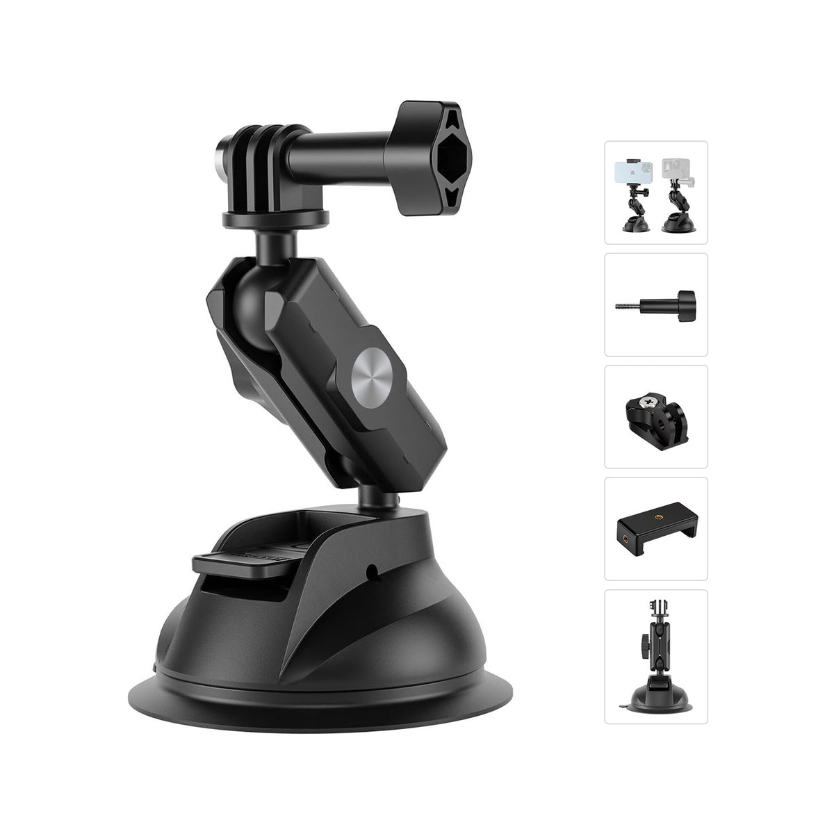TELESIN POWER SUCTION CUP MOUNT WITH PHONE CLIP(TE-SUC-012)