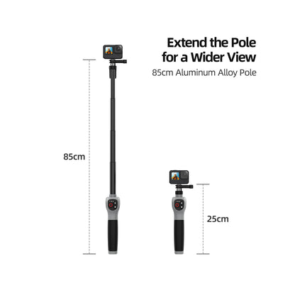 TELESIN Underwater Remote-Control Selfie Stick for Gopro 13/12/11/10/9/8 (GP-WBT-001)