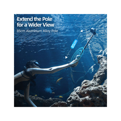 TELESIN Underwater Remote-Control Selfie Stick for Gopro 13/12/11/10/9/8 (GP-WBT-001)