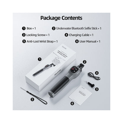 TELESIN Underwater Remote-Control Selfie Stick for Gopro 13/12/11/10/9/8 (GP-WBT-001)