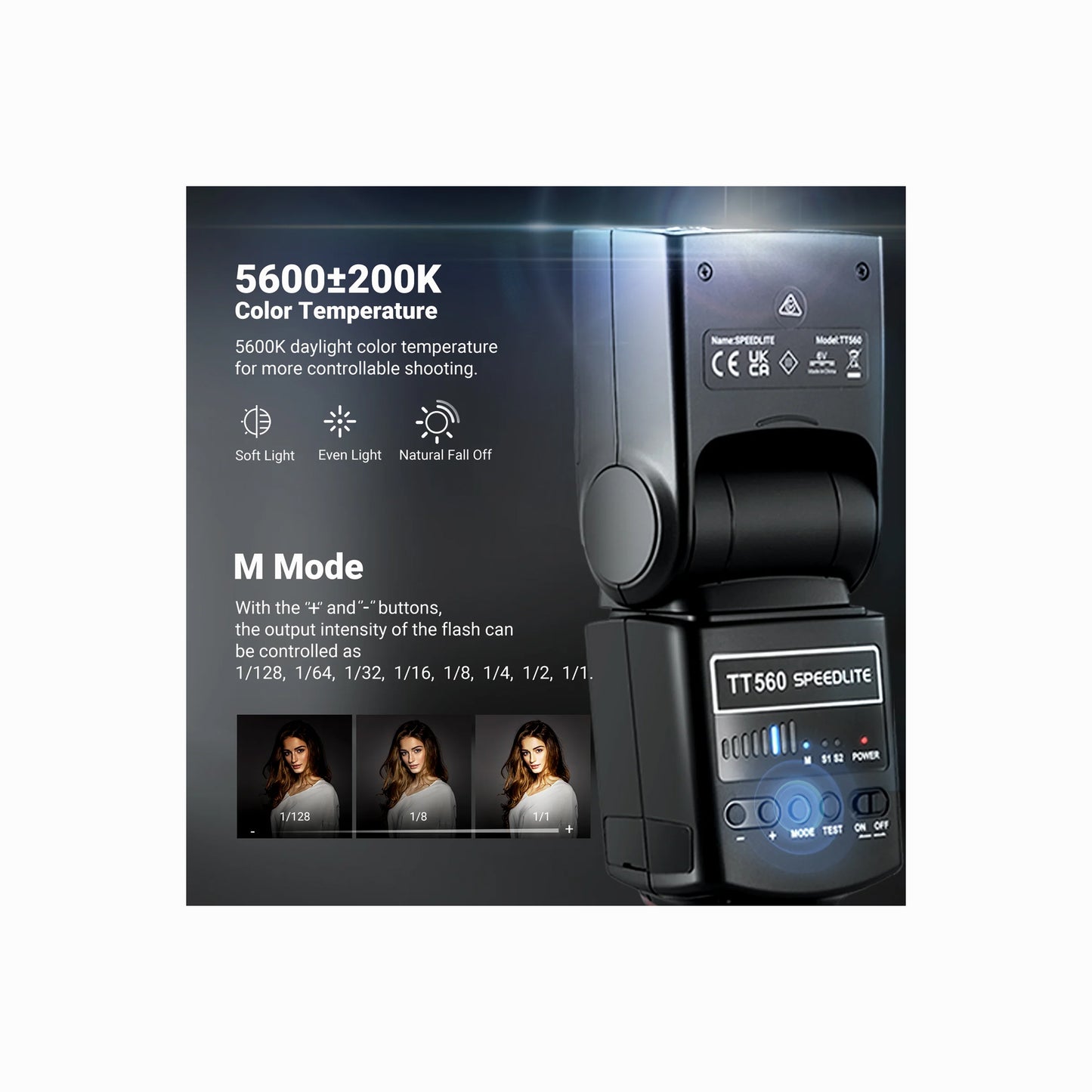 NEEWER TT560 Manual Speedlite Flash for DSLR & Mirrorless Cameras