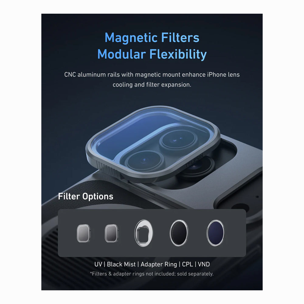TELESIN Master Grip for iPhone 17 Pro/Pro Max (SKU: P5-MCS-11-TIP)