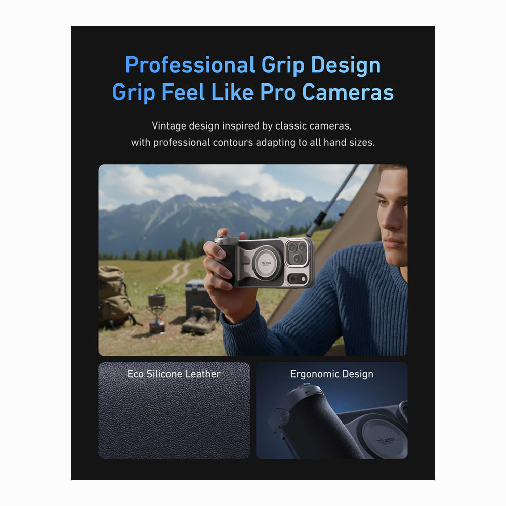 TELESIN Master Grip for iPhone 17 Pro/Pro Max (SKU: P5-MCS-11-TIP)