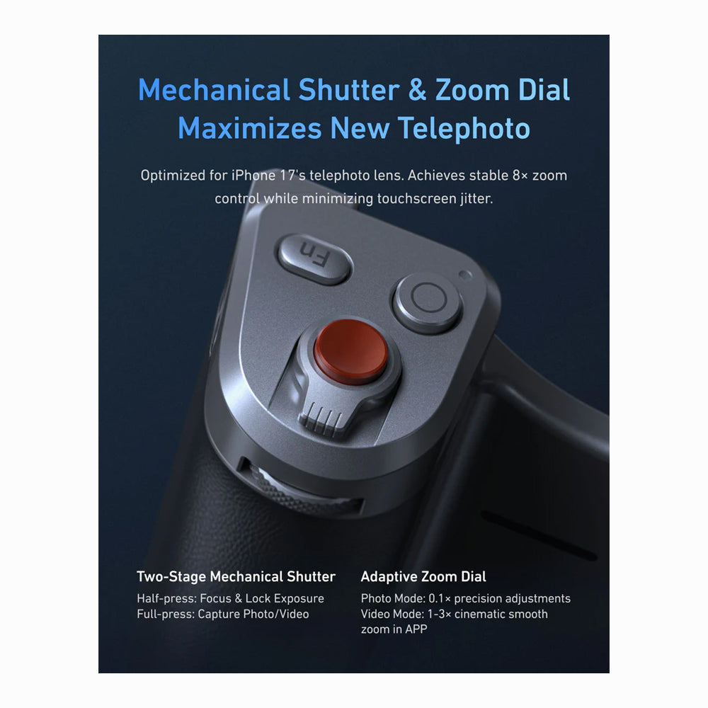 TELESIN Master Grip for iPhone 17 Pro/Pro Max (SKU: P5-MCS-11-TIP)