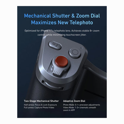 TELESIN Master Grip for iPhone 17 Pro/Pro Max (SKU: P5-MCS-11-TIP)