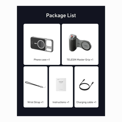 TELESIN Master Grip for iPhone 17 Pro/Pro Max (SKU: P5-MCS-11-TIP)